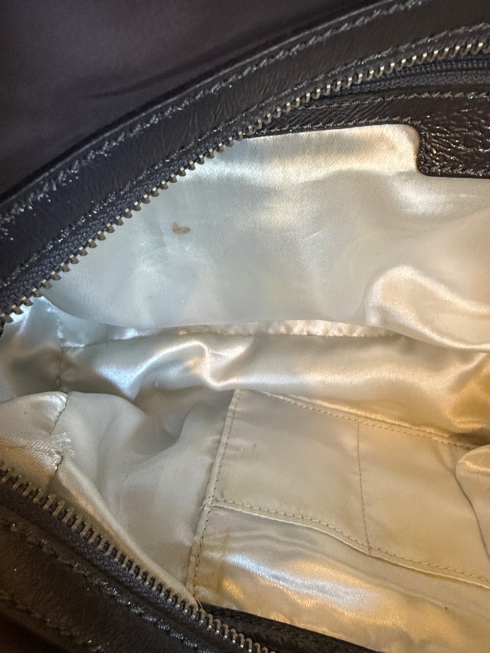 Calvin Klein eggplant Color and patent leather -Trim Shoulder Bag KC handbag - Picture 10 of 12